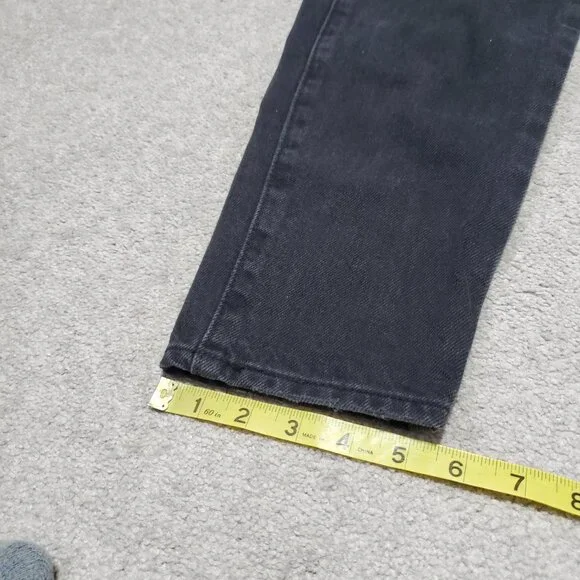 LEVI'S High Waisted Mom Jean Tapered Leg Stretch Distressed Black Women 28 x 28" - Picture 16 of 16